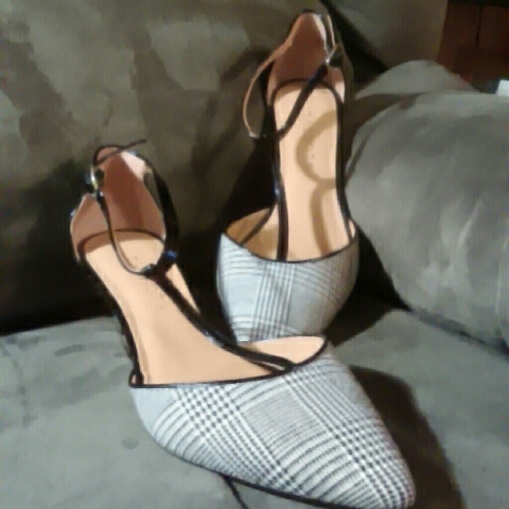 Talbots plaid dress shoes